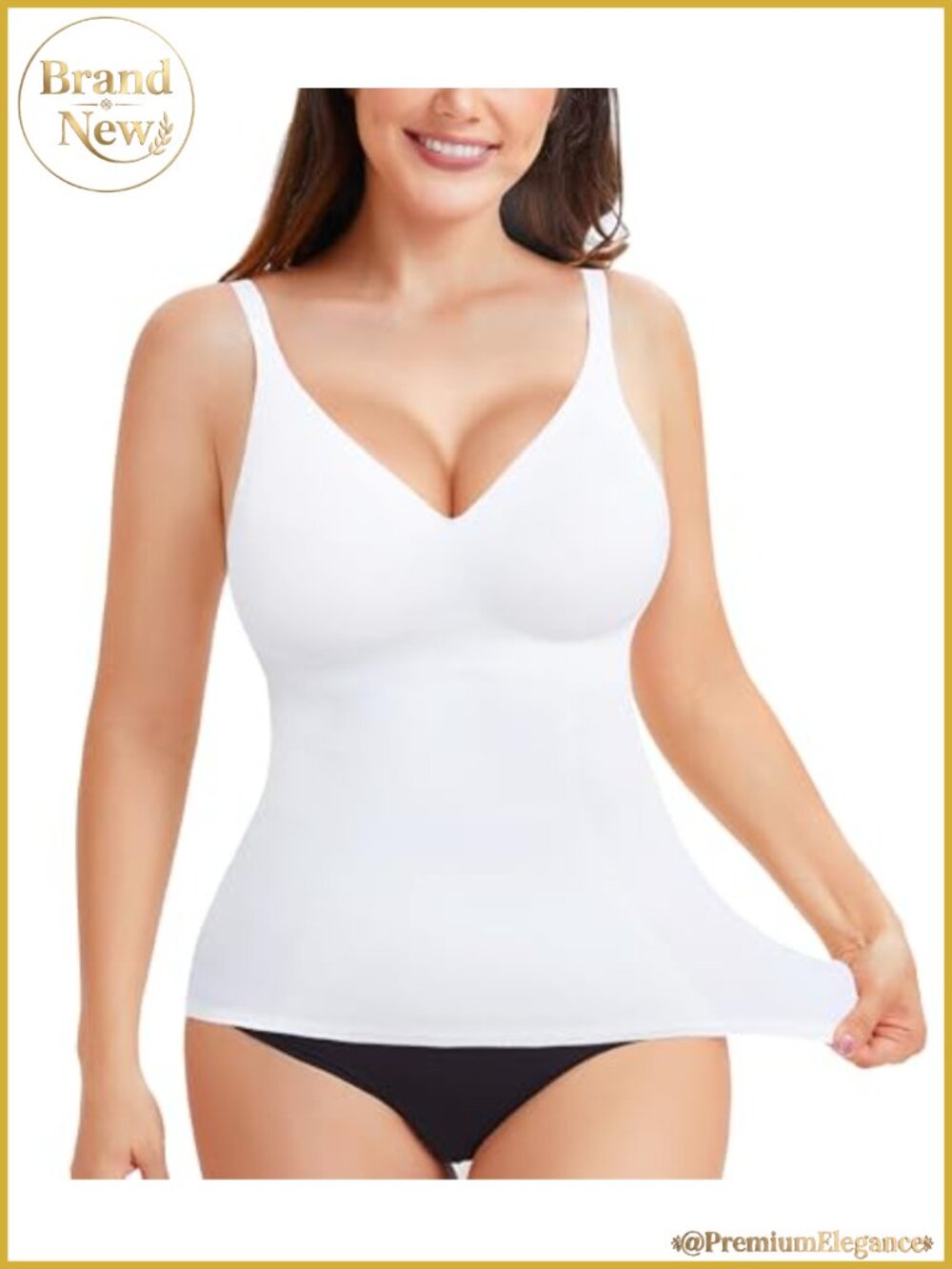 Compression Tank Top for Women Tummy Control Shapewear V Neck Sleeveless High